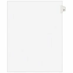 Budget 😀 Binder Accessories Avery Style Legal Dividers, Tab 27, 8.5" X11", White, 25/Pack (01027) 😉