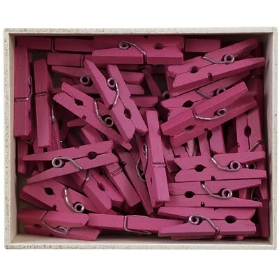 Wholesale 🔔 JAM Paper® Wood Clip Clothespins, Medium 1 1/8 Inch, Fuchsia Pink Clothes Pins, 50/Pack (230729149) ❤️ 3 Wholesale 🔔 JAM Paper® Wood Clip Clothespins, Medium 1 1/8 Inch, Fuchsia Pink Clothes Pins, 50/Pack (230729149) ❤️ - Image 2