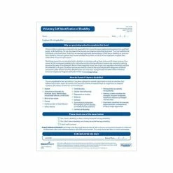 Flash Sale 😉 HR & Medical Forms ComplyRight Voluntary Self-Identification Of Disability Form, 50/Pack (A0109PK50) 😉
