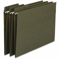 New 🥰 Hanging File Folders Smead FasTab Recycled Hanging File Folder, 3-Tab Tab, Legal Size, Standard Green, 20/Box (64137) ⭐
