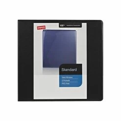 Wholesale 🤩 Staples Binders Standard 4" 3 Ring View Binder With D-Rings, Black (26357-CC) 🧨