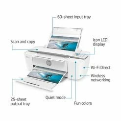 Promo 🔥 Printers HP® DeskJet 3755 Compact Color Inkjet Multifunction Photo Printer With Wireless & Mobile Printing -Stone Accent (J9V91A) 🎉 -legal paper Store unnamed file 3520