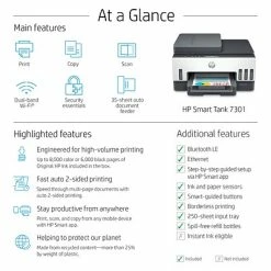 Discount 🔔 Printers HP Smart Tank 7301 Wireless All-in-One Cartridge-free Ink Tank Inkjet Printer, Up To 2 Years Of Ink Included (28B70A) 👍 -legal paper Store unnamed file 3544