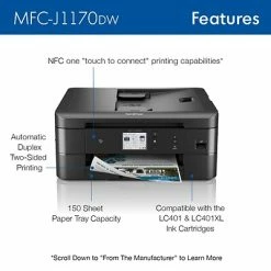 Deals 😍 Printers Brother MFCJ1170DW Wireless Color All-in-One Inkjet Printer (MFCJ1170DW), Refresh Subscription Eligible 🥰 -legal paper Store unnamed file 3696