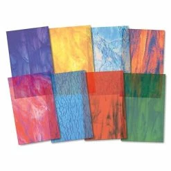 Flash Sale 😀 Roylco® Craft Papers Roylco Stained Glass Craft Paper, 8.5" X 5.5", Assorted Designs, 24 Sheets/Pack (R-15257) ⭐