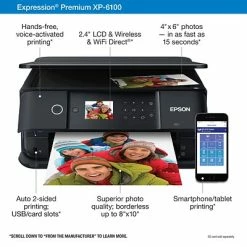 Flash Sale 🛒 Printers Epson Expression Premium XP-6100 Wireless Color Inkjet Small-In-One Printer 🔔 -legal paper Store unnamed file 3788