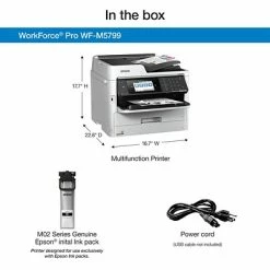 Coupon ⭐ Printers Epson WorkForce Pro WF-M5799 Wireless Black & White Inkjet All-In-One Printer (C11CG04201) 😍 -legal paper Store unnamed file 3797