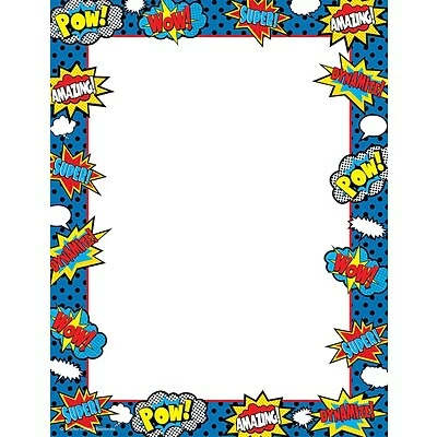 Outlet ❤️ Classroom Paper Teacher Created Resources Superhero Computer Paper, 50 Sheets Per Package (TCR5629) 🤩 2 Outlet ❤️ Classroom Paper Teacher Created Resources Superhero Computer Paper, 50 Sheets Per Package (TCR5629) 🤩