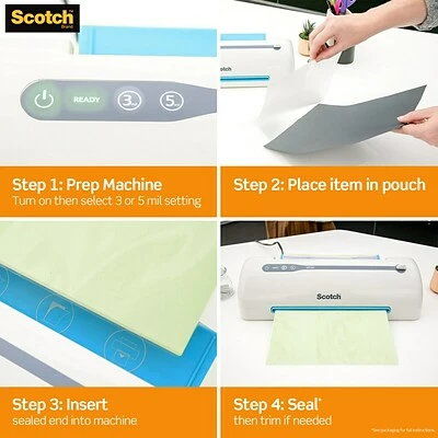 New ✨ Laminating Supplies Scotch™ Thermal Laminating Pouches, Letter Size, 100 Pouches (TP5854-100) 🥰 8 New ✨ Laminating Supplies Scotch™ Thermal Laminating Pouches, Letter Size, 100 Pouches (TP5854-100) 🥰 - Image 7