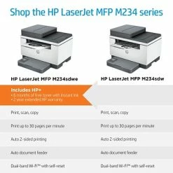 Budget 🥰 Printers HP LaserJet MFP M234sdwe Wireless Black & White Printer Includes 6 Months Of FREE Toner With HP+ (6GX01E) 😀 -legal paper Store unnamed file 3975