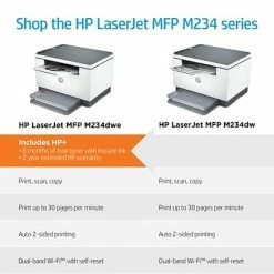 Outlet ✔️ Printers HP LaserJet MFP M234dwe Wireless Black & White Printer Includes 6 Months Of FREE Toner With HP+ (6GW99E) 🎁 -legal paper Store unnamed file 3985