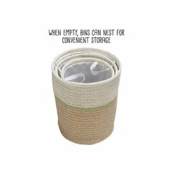 Buy 🛒 Decorative Baskets, Bowls And Boxes Honey-Can-Do Small Nesting Baskets With Handles, Green/White, 3/Set (STO-09534) 🛒 -legal paper Store unnamed file 3993