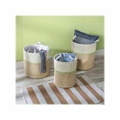 Buy 🛒 Decorative Baskets, Bowls And Boxes Honey-Can-Do Small Nesting Baskets With Handles, Green/White, 3/Set (STO-09534) 🛒 -legal paper Store unnamed file 3994