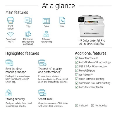 Hot Sale 🔥 Printers HP Color LaserJet Pro M283fdw Wireless All-in-One Laser Printer (7KW75A) 🔔 8 Hot Sale 🔥 Printers HP Color LaserJet Pro M283fdw Wireless All-in-One Laser Printer (7KW75A) 🔔 - Image 7