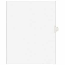 Best reviews of ✔️ Binder Accessories Avery Style Pre-Printed Divider, L-Tab, White, 25/Pack (01412) ⌛