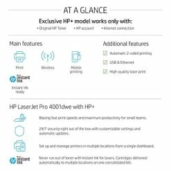 Outlet 🥰 Printers HP LaserJet Pro 4001dwe Wireless Black & White Printer With Bonus 3 Months Instant Ink (2Z601E#BGJ) ✨ -legal paper Store unnamed file 4100