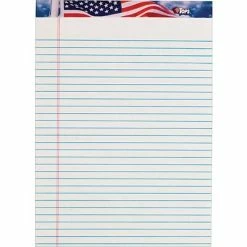Promo 🔥 Notepads TOPS Recycled American Pride Writing Tablet, 8-1/2" X 11-3/4", Legal Ruled, White, 50 Sheets/Pad, 12 Pads/Pack (75140) 🌟