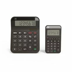 Discount 😍 Basic Calculators TRU RED™ Value Pack TR230130 8-Digit Desktop/Pocket Calculators, Black, 2/Pack ⭐