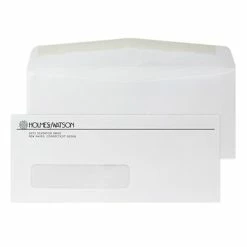 Best Sale 🎁 Quill Brand Custom #10 1 & 2 Color Business Envelopes Custom #10 Window Envelopes, 4 1/4" X 9 1/2", 24# White Wove, 1 Standard Ink, 250/Pack ⌛