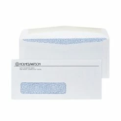 Buy ⌛ Quill Brand Custom #9 1 & 2 Color Business Reply Envelopes Custom #9 Window Envelopes With Security Tint, 3 7/8" X 8 7/8", 24# White Wove, 1 Standard Ink, 250 / Pack ⌛