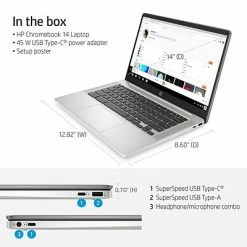 Promo 🥰 Laptops HP Chromebook 14", Intel Celeron N4120, 4GB Memory, 64GB EMMC, Google Chrome (60F57UA#ABA) ❤️ -legal paper Store unnamed file 4454