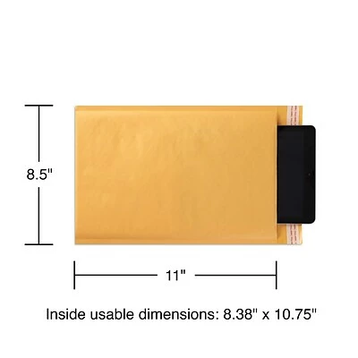 Hot Sale 🔔 Quill Brand Self-Seal Padded Mailers 8.5"W X 11"L Peel & Seal Bubble Mailer, #2, 12/Pack (51580-CC) 😀 4 Hot Sale 🔔 Quill Brand Self-Seal Padded Mailers 8.5"W X 11"L Peel & Seal Bubble Mailer, #2, 12/Pack (51580-CC) 😀 - Image 2