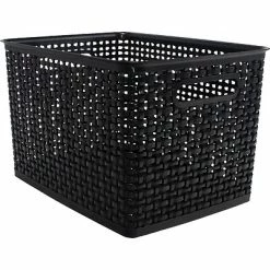 Best reviews of ✨ Advantus Plastic Weave Bins Plastic Weave Bin; Black, Large 🤩