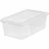 Cheap ❤️ Storage Bins & Totes Iris 6 Qt. Snap Lid Storage Box, Clear (200401) 👏 -legal paper Store unnamed file 4477