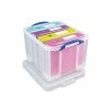 Wholesale 🌟 Storage Bins & Totes Really Useful Box® 32 Liter Snap Lid Storage Bin, Clear, 3/Pack (32LC-PK3C) 🎉 -legal paper Store unnamed file 4504