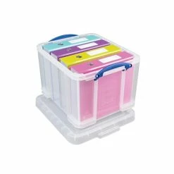 Wholesale 🌟 Storage Bins & Totes Really Useful Box® 32 Liter Snap Lid Storage Bin, Clear, 3/Pack (32LC-PK3C) 🎉