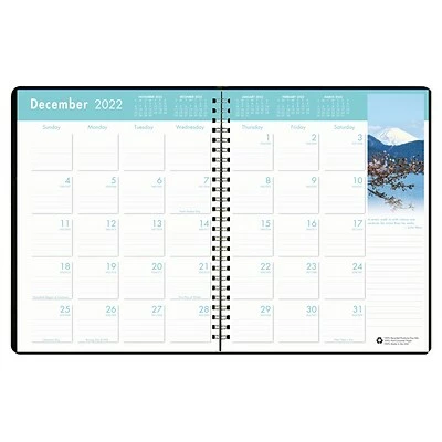 Promo 🌟 Planners & Personal Organizers 2023 House Of Doolittle Earthscapes 8.5" X 11" Monthly Planner, Black (264-02-23) 😍 5 Promo 🌟 Planners & Personal Organizers 2023 House Of Doolittle Earthscapes 8.5" X 11" Monthly Planner, Black (264-02-23) 😍 - Image 3