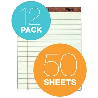 Promo ✔️ Notepads TOPS The Legal Pad Writing Pad, 8-1/2" X 11-3/4", Legal Ruled, Greentint, 50 Sheets/Pad, 12/Pack (7534) 💯 4 Promo ✔️ Notepads TOPS The Legal Pad Writing Pad, 8-1/2" X 11-3/4", Legal Ruled, Greentint, 50 Sheets/Pad, 12/Pack (7534) 💯 - Image 2