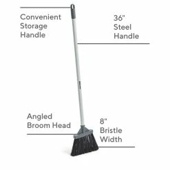 Buy š Brooms & Dustpans Coastwide Professional⢠8" Lobby Broom, Gray (CW58001) š