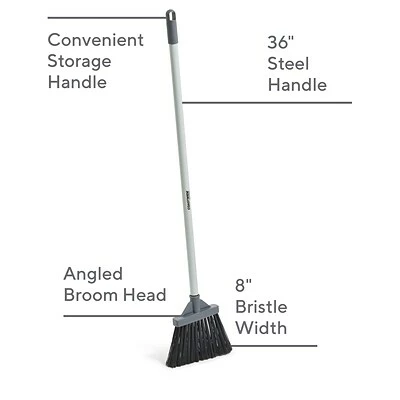 Buy š Brooms & Dustpans Coastwide Professional⢠8" Lobby Broom, Gray (CW58001) š 3 Buy š Brooms & Dustpans Coastwide Professional⢠8" Lobby Broom, Gray (CW58001) š