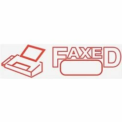 Deals 😉 Stamps Accu-Stamp2® One-Color Pre-Inked Shutter Message Stamp, FAXED, 1/2" X 1-5/8" Impression, Red Ink (035583) 🛒