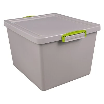 Hot Sale 🧨 Storage Bins & Totes Really Useful Box 35.4 Qt. Latch Lid Storage Tote, Dove Gray (33.5PSTL-RECY-GREY) 🎁 3 Hot Sale 🧨 Storage Bins & Totes Really Useful Box 35.4 Qt. Latch Lid Storage Tote, Dove Gray (33.5PSTL-RECY-GREY) 🎁