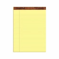 Best Sale 🥰 Tops® The Legal Pad™ TOPS Legal Pad Notepads, 8.5" X 11.75", Wide Ruled, Canary, 50 Sheets/Pad, 12 Pads/Pack (7532) ⌛
