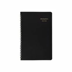 Promo 💯 Planners & Personal Organizers 2022-2023 AT-A-GLANCE 5" X 8" Academic Weekly Appointment Book, Black (70-101-05-23) 😀