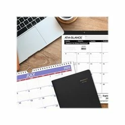 Cheapest ⭐ Planners & Personal Organizers 2022-2023 AT-A-GLANCE DayMinder 8" X 12" Academic Monthly Planner, Black (AY2-00-23) ✔️ -legal paper Store unnamed file 4805