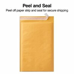 New ❤️ Quill Brand Quill Brand® Air Kraft® Self-Seal Bubble Mailers 9.13" X 13.25" Self-Sealing Bubble Mailer, #3, 25/Carton (ST56612B) 😀 -legal paper Store unnamed file 4859