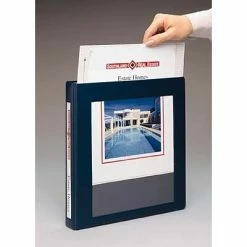 Brand new 🧨 Binders Avery Heavy Duty 1/2" 3-Ring Framed View Binder, Navy Blue (68051) ✨ -legal paper Store unnamed file 4862