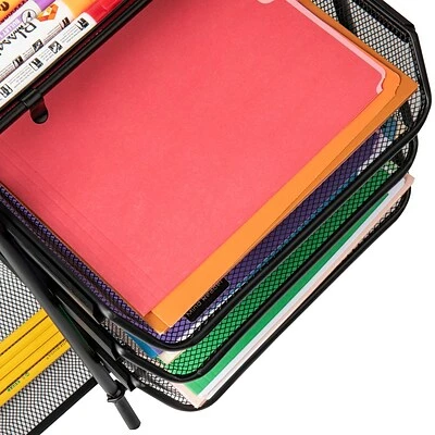 Hot Sale 🎁 Desktop Organizers Mind Reader Census Steel Letter Holder, Black (3TFILE-BLK) 🔔 7 Hot Sale 🎁 Desktop Organizers Mind Reader Census Steel Letter Holder, Black (3TFILE-BLK) 🔔 - Image 5