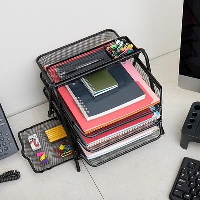 Hot Sale 🎁 Desktop Organizers Mind Reader Census Steel Letter Holder, Black (3TFILE-BLK) 🔔 8 Hot Sale 🎁 Desktop Organizers Mind Reader Census Steel Letter Holder, Black (3TFILE-BLK) 🔔 - Image 6