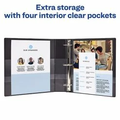 Best Sale ⭐ Binders Avery(R) Heavy-Duty Binder, 1-1/2" One-Touch Rings, 400-Sheet Capacity, DuraHinge(R), Black (79985) 🔥 -legal paper Store unnamed file 4902