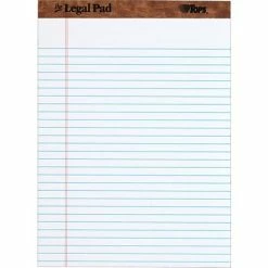 Cheap 🎉 Notepads TOPS The Legal Pad Notepad, 8.5" X 11.75", Wide Ruled, White, 50 Sheets/Pad, 1 Pad/Pack (TOP 7533) 🥰