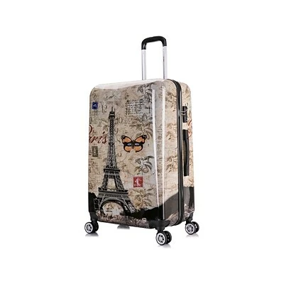 Hot Sale 😀 All Luggage InUSA Prints 3-Piece PC/ABS Plastic Luggage Set, Paris (IUAPCSML-PAR) 🔥 5 Hot Sale 😀 All Luggage InUSA Prints 3-Piece PC/ABS Plastic Luggage Set, Paris (IUAPCSML-PAR) 🔥 - Image 3