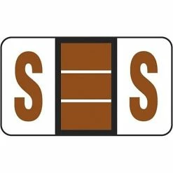 Discount 🔥 Alpha Labels Medical Arts Press® POS® Systems Compatible 3300 Series Alpha Sheet Labels; "S" 🛒