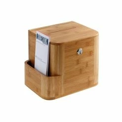 Buy ✨ Suggestion Boxes And Pedestals Safco Bamboo Locking Wood Suggestion Box, Natural (4237NA) 🎉