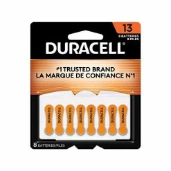 Budget 😉 Duracell Size 13 Orange Hearing Aid Batteries, 8/Pack (DA13B8ZMR09) 💯