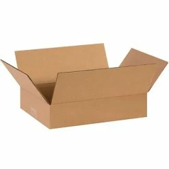 Deals 🥰 Partners Brand Corrugated Boxes; 14" Length Flat Corrugated Boxes, 14" X 10" X 3", Kraft, 25/Bundle (14103) 🧨